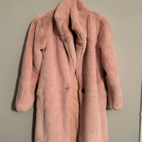 Pink teddy coat - Picture 6 of 10